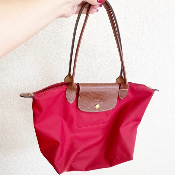 Longchamp Handbags - LongChamp Authentic Red Le Pliage Small Handbag